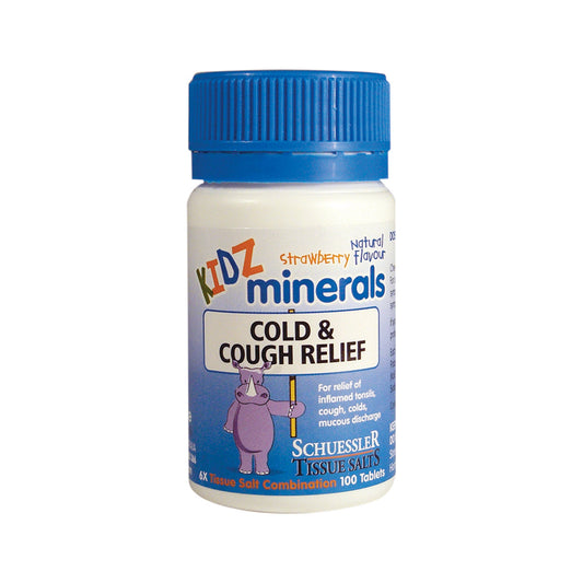 Kidz Minerals Cough & Cold relief tissue salts 100 tablets